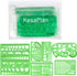 KESAPLAN 9 PCS Drawing Templates Plastic Rulers Multi-Function Measuring Rulers with French Curve Ruler,Geometric Drawings Templates Rulers Tool S...