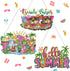 Burbell 3 Pcs Summer Diamond Painting Kits Beach Sunglasses Smoothie Diamond Art Hanging Ornament Sign Summer DIY Diamond Painting Art Kits for Su...