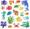 20 Pieces Sea Animals Thick Gel Clings Ocean Window Gel Clings Decals Stickers for Toddlers Kids Adults Home Airplane Classroom Nursery Sea Animal...