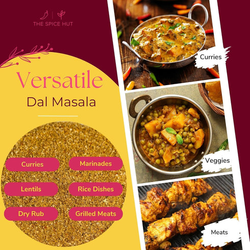 The Spice Hut Organic Dal Masala Seasoning, Quick & Easy Spice Blend for Indian Cooking, 2 oz...