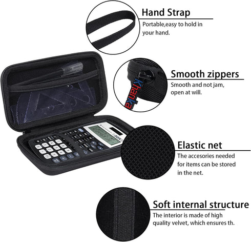 Khanka Hard Travel Case Replacement for Texas Instruments TI-30XIIS Scientific Calculator, Case Only (Black)...