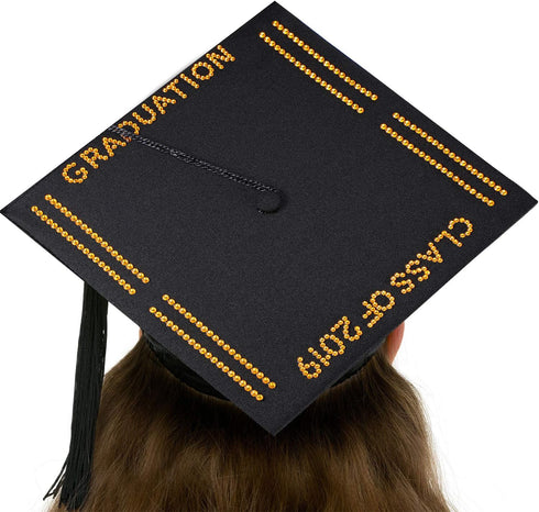 Blulu Rhinestone Letter Stickers for Graduation Cap Grad Cap Decorations Diamond Glitter Alphabet Number Stickers Stick on Small for Scrapbooking ...