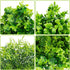 Ouddy Decor 6 Bundles Artificial Greenery Stems Mixed Fake Plastic Plants Eucalyptus Rosemary Faux Magnolia for Outdoor Indoor Garden Home Window ...