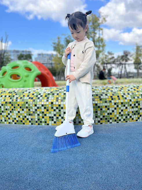 Small Broom - Indoor or Outdoor Portable Broom with Adjustable Handle, Cleaning Little Helper for Housekeeping, Office, Working Desk, and Pet Nest...