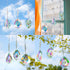 Crystal Suncatchers Hanging Crystals Rainbow 76mm Prisms Pendant with Chakra Beads for Window Indoor Outdoor Decor (Pack of 3)...