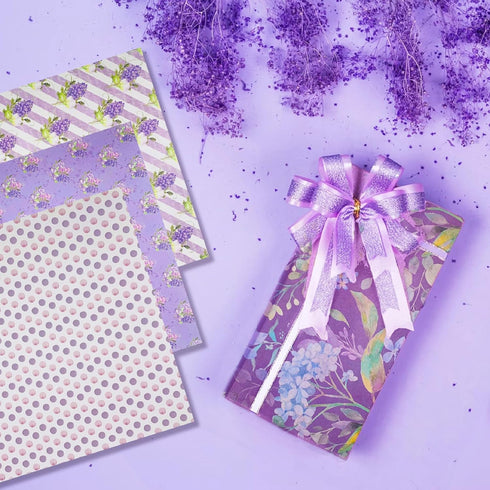 12"x12" Purple Card Paper, Single-Sided Heavyweight Paper Pack, Journaling Scrapbooking Supplies for Crafting Background Aesthetic Room Decor - 24...