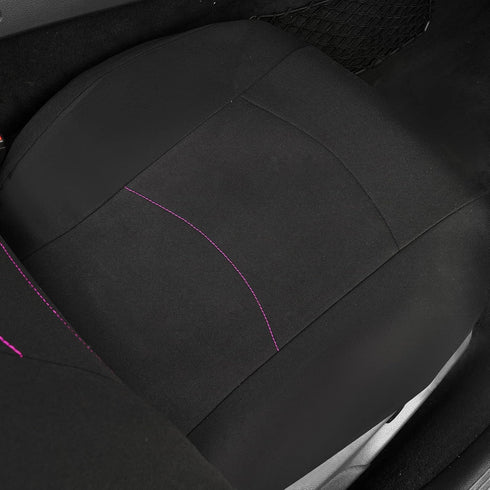 Outlet Faux Rhinestone Diamond Bling Car Seat Covers High Back, Mesh Fabric Cloth Bucket Two Front Seats only, Universal Fit for SUV Truck Coupe W...