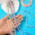 Beadthoven 10 Strands 4mm Clay Beads Pearlized Clay Beads for Bracelet Making Heishi Beads Colorful Flat Beads Disc Beads Preppy Clay Beads for Je...