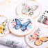 REEWISLY 4 pcs of Embroidery Starter kit with Patterns and Instructions, DIY Adult Beginner Cross Stitch Kits, Including 2 Plastic Embroidery Hoop...