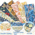 50Pcs William Morris Floral Jelly Fabric Strips Roll for Quilting Crafting Spring Summer Floral Precut Patchwork for Sewing DIY Crafts 2.55 Inch P...
