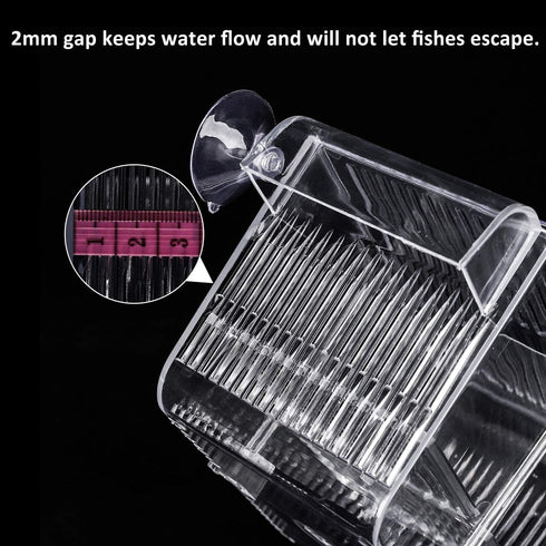 Fish Breeding Box, perfect fish tank divider acclimation box for aggressive fishes, nursery for injured, hatchery incubator breeder box for Shrimp...