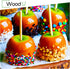 Wooden Candy Apple Sticks 5.5"x3/16" - Disposable 100 Pcs of Cocktail Picks and Toothpicks for Appetizers...