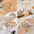 QUEFE 8200pcs Clay Beads Bracelet Making Kit, 30 Colors Flat Preppy Beads for Friendship Bracelets, Polymer Heishi Beads with Charms for Jewelry M...