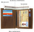 Ringsun Full Grain Leather RFID Blocking Bifold Wallet for Men with ID Window Slim Wallet with 11 Card Slots...
