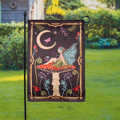 Evergreen Flag Fairy Wonderland Reversible Spring Garden Flags 12x18 double sided | Small Garden Flags For Outside | Welcome Spring Flag Décor for...