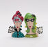 Fine Porcelain Dollymama's Lady Perfection-Spicy Salt and Pepper Shaker by Joey, 4-7/8" H...