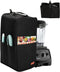 Hanging Blender Cover Compatible with Vitamix Low-Profile 64 oz. Blender, Foldable Dust Cover with Accessory Pockets Fits for Kitchen Blender, Bla...
