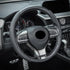 2PCS Car Nappa Leather Steering Wheel Cover, Segmented Steering Wheel Protector, Car Interior Accessories, Non-Slip & Breathability Well, Universa...