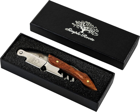 Simple Roots Classic Wine Opener - Best Sellers Classic Corkscrew for Wine Bottles, Manual Durable Bottle Opener for Servers, Bartenders, Cork Scr...