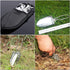Lovelysp Lightweight Mini Shovel Mini Stainless Steel Folding Trowel Portable Camping Shovel for Gardening and Potting with Oxford Bag -1pcs...