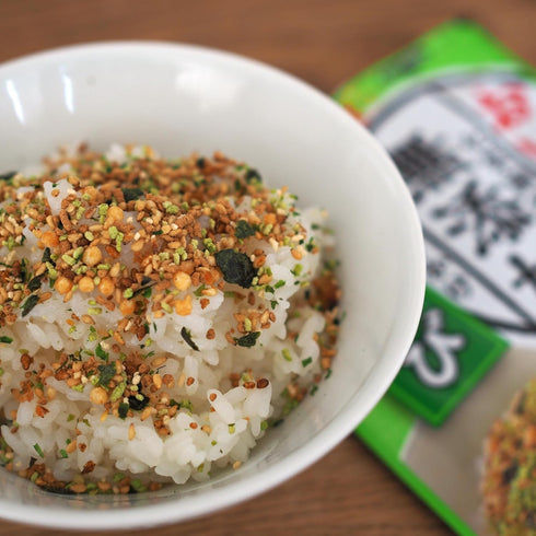 Nichifuri Japanese Furikake Rice Seasoning Variery Pack, Wasabi, Bonito, Egg, Ajiyose 4 packs 3.7oz Made in Japan...