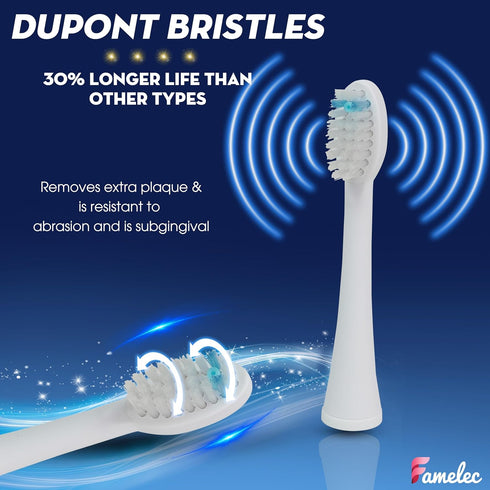 Flossing Electric Toothbrush Head for Waterpik Sonic Fusion 2.0 Replacement Heads SF-03 SF-04, Compatible with Waterpik Toothbrush & Water Flosser...