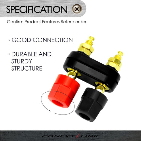 Conext Link 2 pcs Speaker Amplifier Terminal Binding Post Dual 2 Way Banana Plug Jack ?16906?...