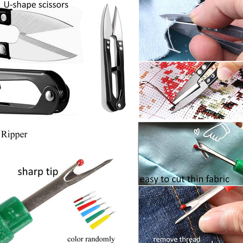 BIHRTC Fabric Scissors Professional 9 inch Heavy Duty Scissors Dressmaking Tailor Scissors U Shape Yarn Thread Cutter Ripper Sewing Shears Scissor...