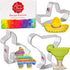 Cinco de Mayo Cookie Cutters 3-Pc Set Made in USA by Ann Clark, Pinata, Sombrero, Margarita Glass...