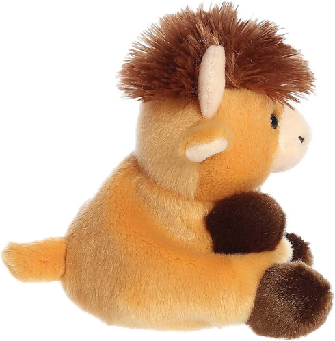 Aurora® Adorable Palm Pals™ Hubert Highland Cow™ Stuffed Animal - Pocket-Sized Play - Collectable Fun - Brown 5 Inches...