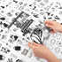 Dizdkizd Black and White Themed Elegent Women Sticker Book for Scrapbooking, Journaling, 194 Vintage Pre-Cut Stickers for Junk Journaling, Planner...