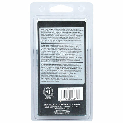 UCHIDA 4 White Broad Tip Bistro Chalk Marker...