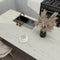 Marble Contact Paper for Countertops Cover - 15.7"X118" Beige Travertine Peel and Stick Wallpaper - Removable Self Adhesive Thick Granite Vinyl Fi...