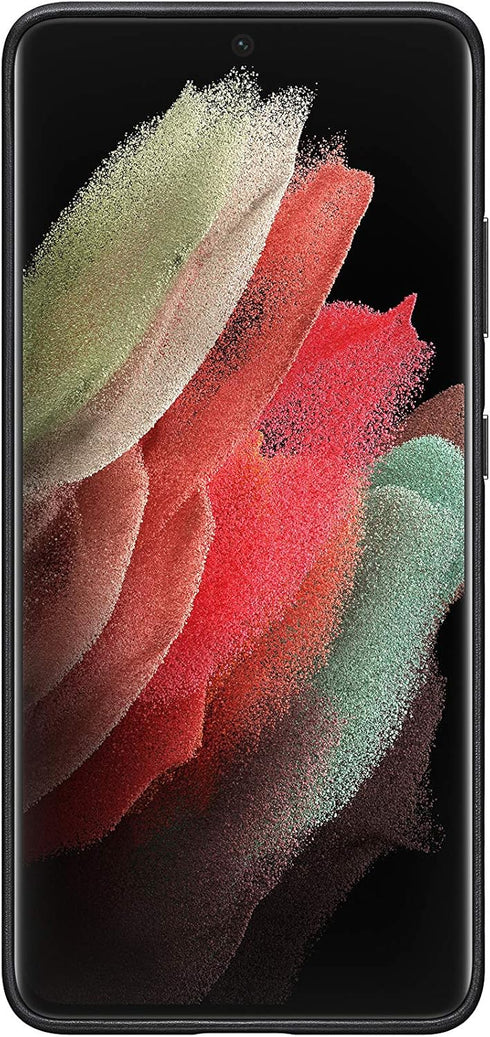 Samsung Galaxy S21 Ultra Case, Leather Back Cover - Black (US Version)...