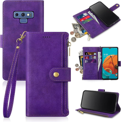 Antsturdy Samsung Galaxy Note 9 Wallet case with Card Holder for Women Men,Galaxy Note 9 Phone case RFID Blocking PU Leather Flip Shockproof Cover...