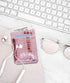 Super Shiny Slim Credit Card Holder Mini Front Pocket Wallet in Mirror Metallic Faux Crocodile pattern (Metalic Pink)...