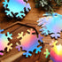 PerKoop 100 Pcs 6 Inch Large Snowflakes Cutouts Paper Winter Holographic Snowflakes Bulletin Board Cutouts Double-sided Winter Snowflakes for DIY ...
