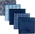 Retreez 5 Piece Assorted Woven Microfiber Premium Pocket Square Gift Box Set - Set 001...