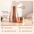 Indian Art Villa Pure Copper Bedroom Water Bottle With Inbuilt Glass & Hammered Shine Design, Drinkware, Storage Purpose, Volume-32 Oz...