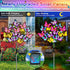 Solar Garden Lights Solar Lights Outdoor Waterproof Solar Lights 2 Pack with New Upgraded 72 LED 34 Butterfly Outdoor Solar Lights for Yard Outsid...