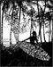 Posterizer 1 pcs-black and white art-woman at the beach with surfboard 3-Coastal & Nautical Art Gift for Nature, Surfers and Beach Lovers - unfra...