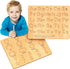 LOOIKOOS Wooden Letters Practicing Board, Double-Sided Alphabet Tracing Tool Learning to Write ABC Educational Toy Game Fine Motor Skill Developme...