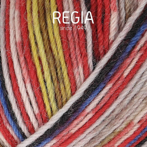 Sock Yarn REGIA 4ply Design Line A&C Lofoten Color (3880 - Roest)(9801270-03880)...