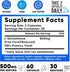 We Like Vitamins Glutathione 500mg Per Serving | Manufactured in USA | 60 Glutathione Capsules | Highly Bioavailable Reduced Glutathione Supplemen...