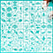 80 Pcs 5 x 5 Inch Stencils for Painting on Wood, Reusable Sea Ocean Creatures Stencils Mermaid Stencils Dolphin Shark Plastic Stencils DIY Craft T...