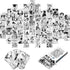 WOONKIT Anime Posters Pack - 50PCS 4X6 INCH MHA Anime Wall Collage Kit for Bedroom Wall, Dorm Decor, Teen Room Aesthetic...