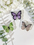 Butterfly Sticky Mobile Phone Grip, Clear Cell Phone Stand, Expanding Cell Phone Charms Accessory, Interchangeable Finger Kickstand, Collapsible H...
