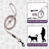 Dog Collar with Bow Tie and Tangle-Free Dog Leash Set, Adjustable Soft and Comfy, Perfect for Playful Pups (Extra Small, Pink) (Set of 3)...