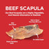 Barkworthies 5-to-7-inch Beef Scapula Dog Treats (8 oz. bag) - High Protein, Single Ingredient, Rawhide Alternative Healthy Dog Chews - Natural Ra...