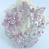 Art Style 3.54" Butterfly Flower Brooch Pin Pendant Rhinestone Crystal Animal brooches Large Brooch for Women BZ4489...